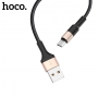 Juodas-auksinis USB kabelis Hoco X26 microUSB 1.0m