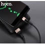 Juodas-auksinis USB kabelis Hoco X26 Type-C 1.0m